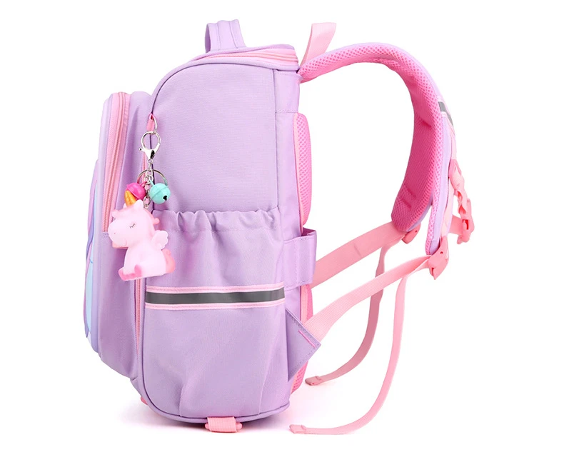 New Girl School Bags Child Pink Unicorn  Printing Backpacks Kindergarten Student Cute Girls Children's Schoolbag Waterproof Kid