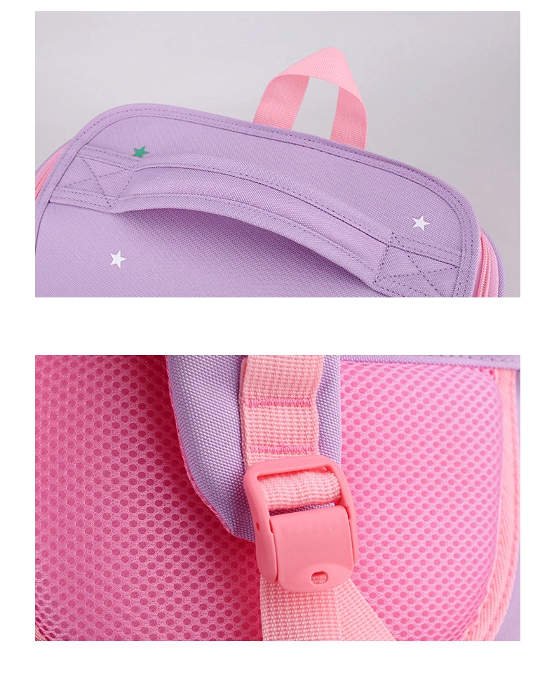 New Girl School Bags Child Pink Unicorn  Printing Backpacks Kindergarten Student Cute Girls Children's Schoolbag Waterproof Kid