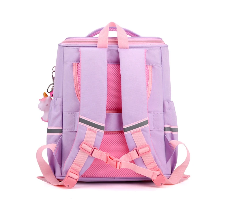 New Girl School Bags Child Pink Unicorn  Printing Backpacks Kindergarten Student Cute Girls Children's Schoolbag Waterproof Kid