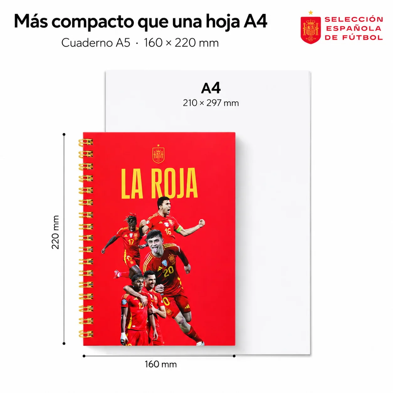 La Roja School Backpack Spanish National Football Team "La Roja", Official Licensed Product National team football backpack 43x30x18cm red and navy blue with compartments