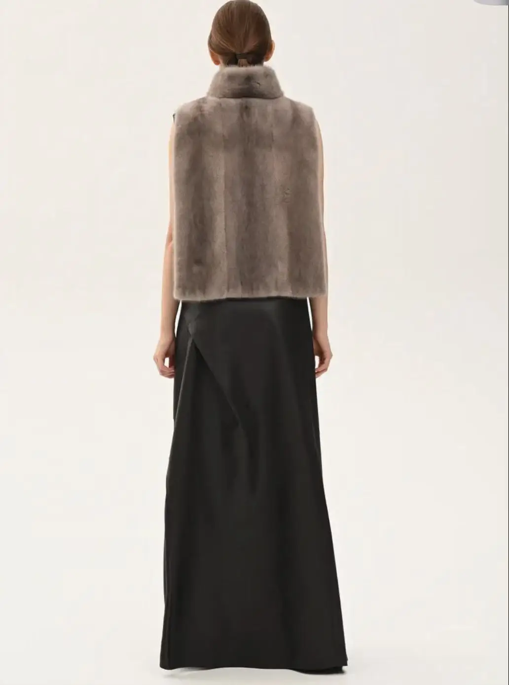 2025 Women's New Mink Fur Shawl Genuine Mink Fur Vest