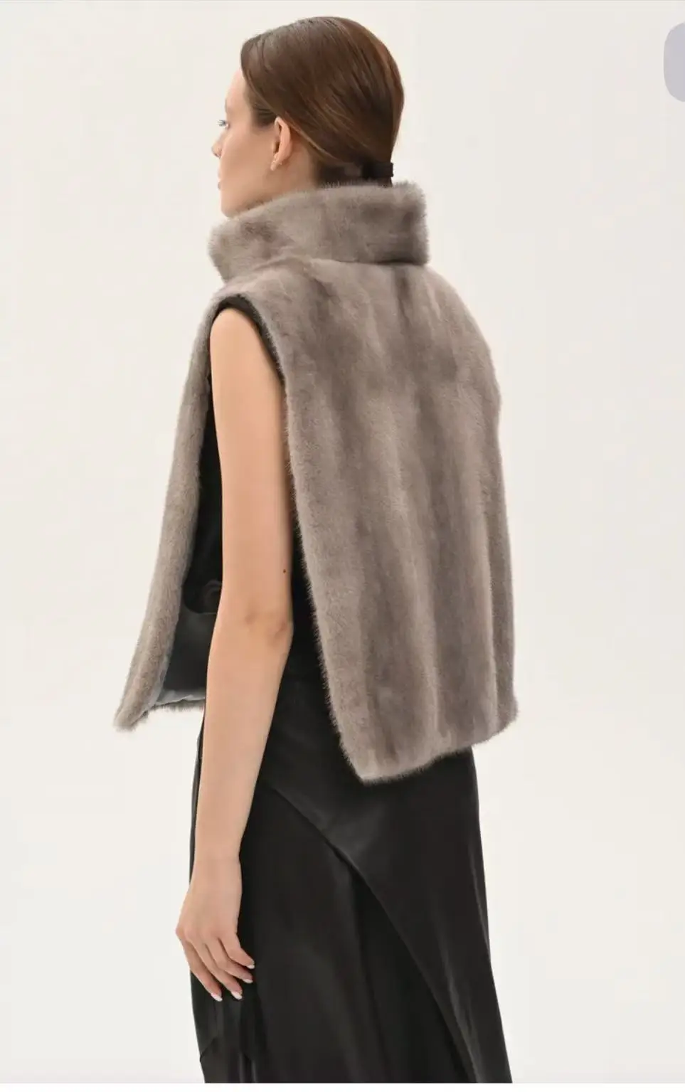 2025 Women's New Mink Fur Shawl Genuine Mink Fur Vest