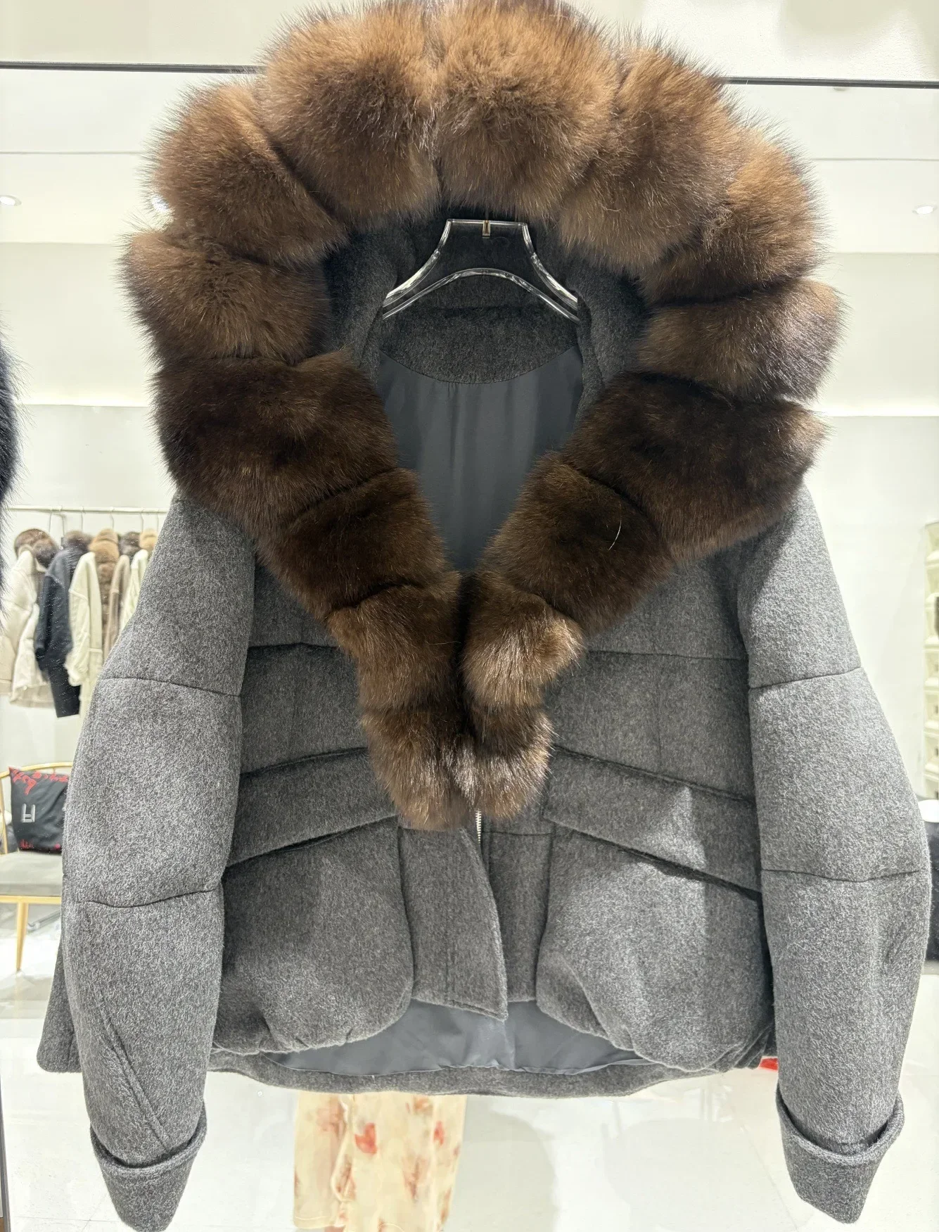 OFTBUY Warm Big Natural Fur Collar Hooded Coat Women New Winter Short Puffer Clothing Fashion Jacket with Fur for Female