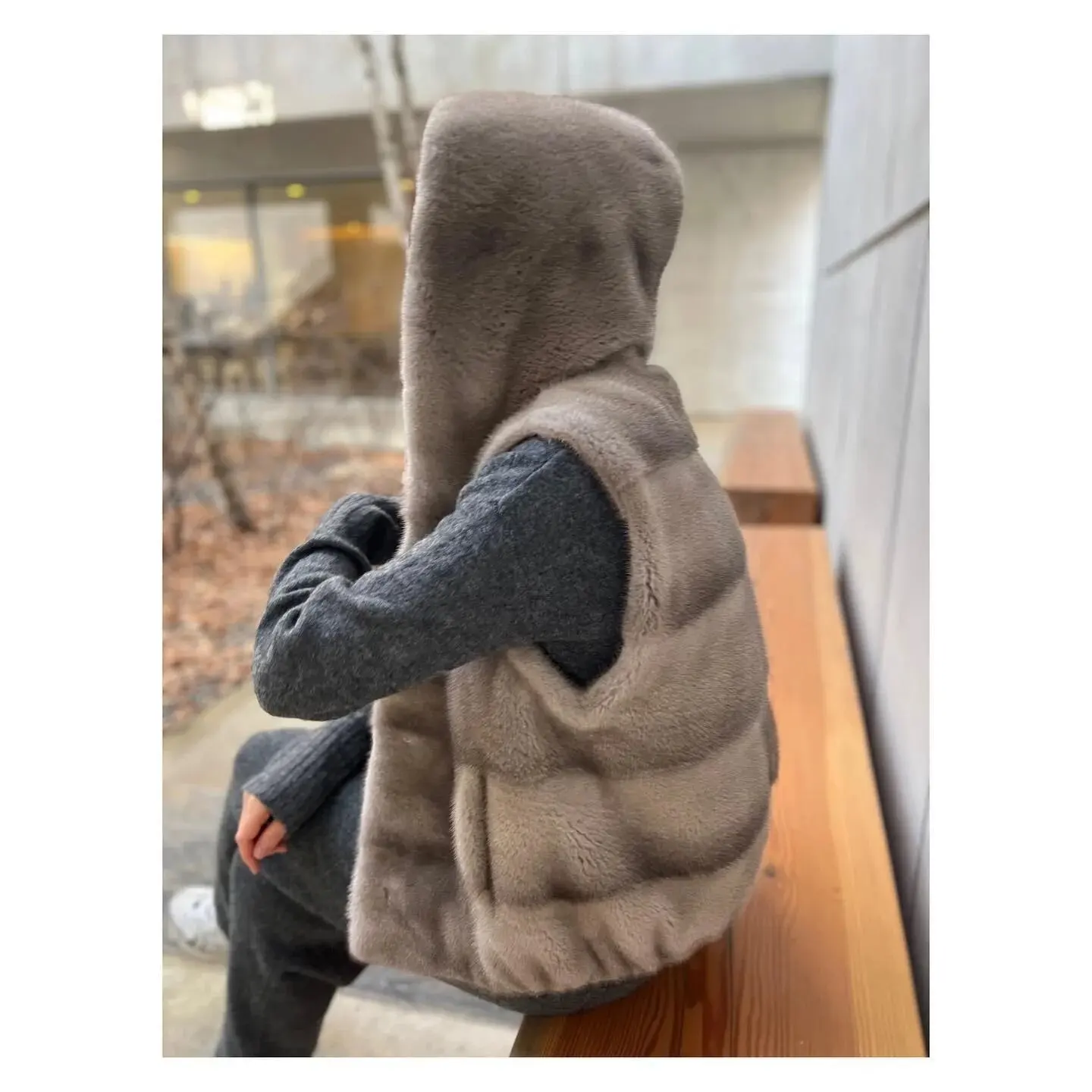 HDHOHR 2026 High Quality Real Mink Fur Vast Full Pelt Fur Coats Fashion Natural Mink Fur Jackets Winter Female Fur Warm Vast