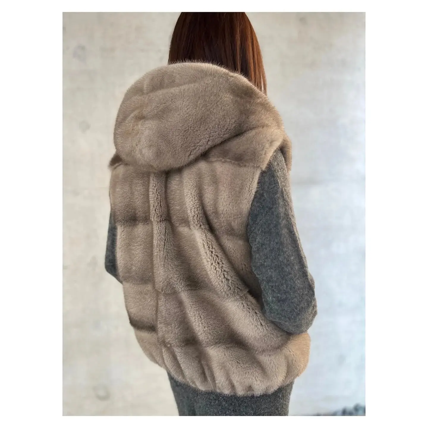 HDHOHR 2026 High Quality Real Mink Fur Vast Full Pelt Fur Coats Fashion Natural Mink Fur Jackets Winter Female Fur Warm Vast