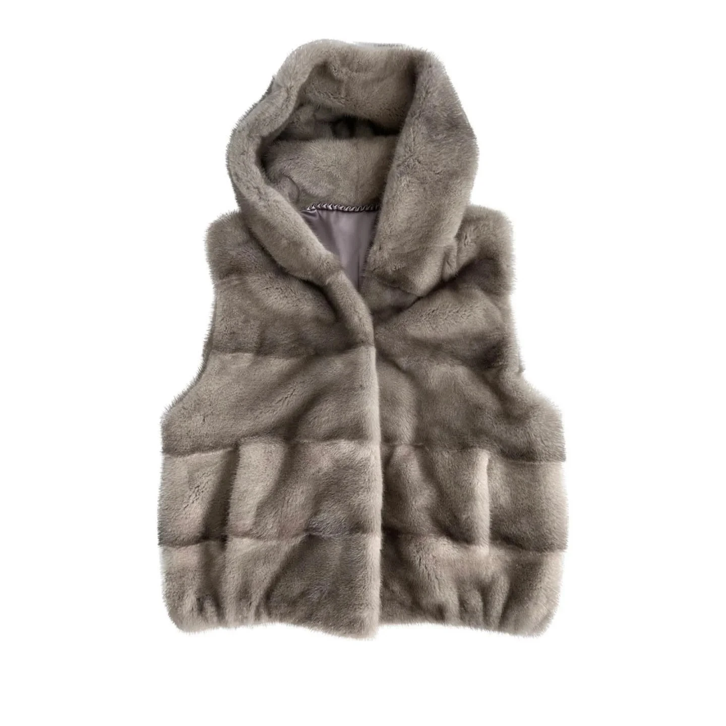 HDHOHR 2026 High Quality Real Mink Fur Vast Full Pelt Fur Coats Fashion Natural Mink Fur Jackets Winter Female Fur Warm Vast