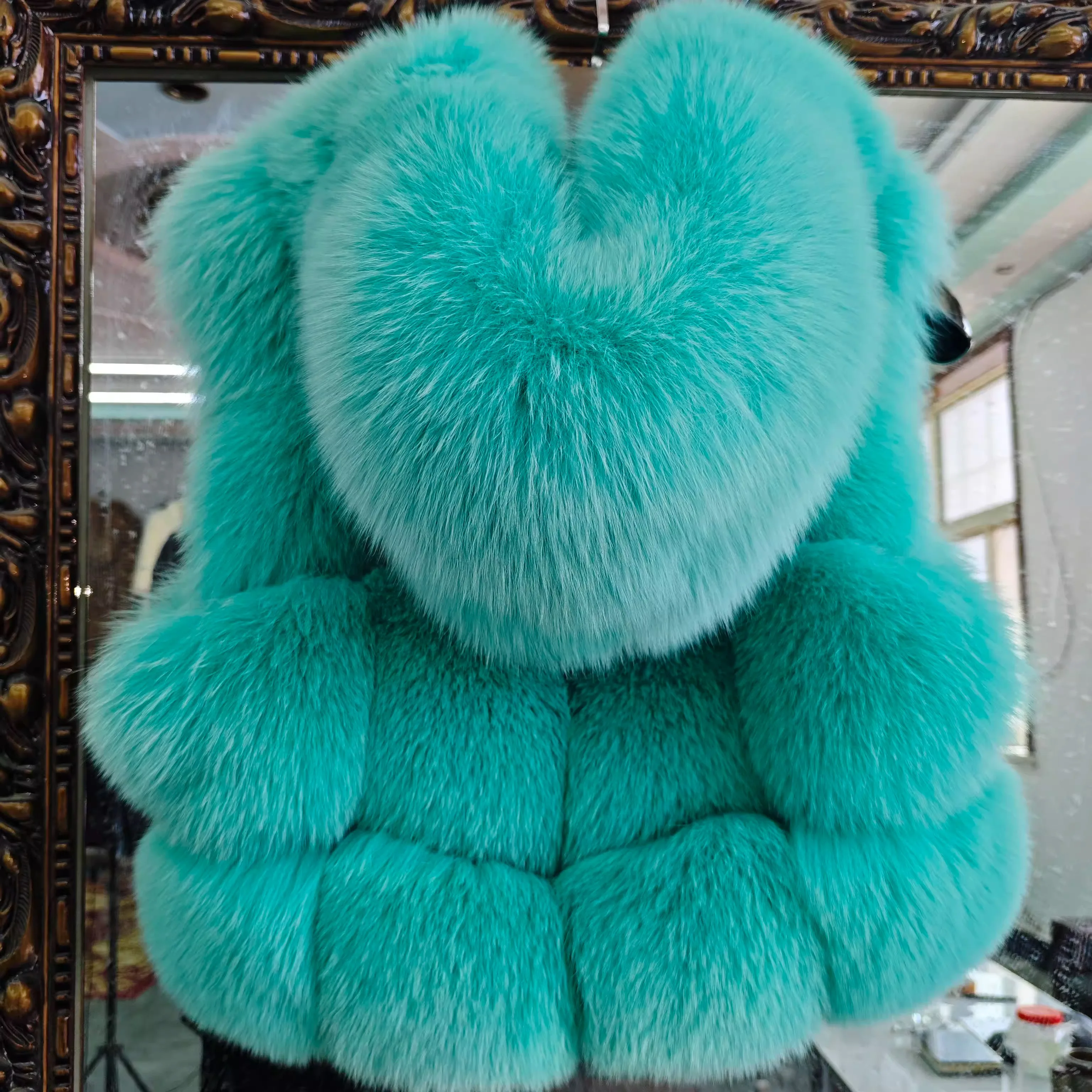 Women's Hooded Fox Fur Vest Coat Short 2025 Fur Outerwear Fashionable And Elegant