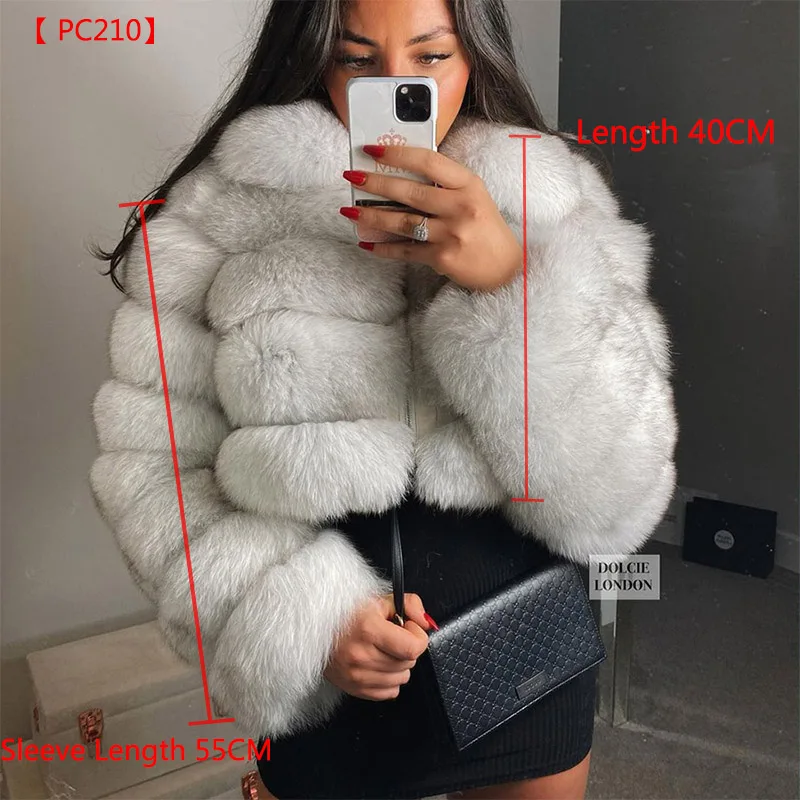 2026 Maomaokong White Real Fur Jacket Women Winter Short Natural Fox Fur Lady Zipper Fur Coat Female Warm Jacket with Collar