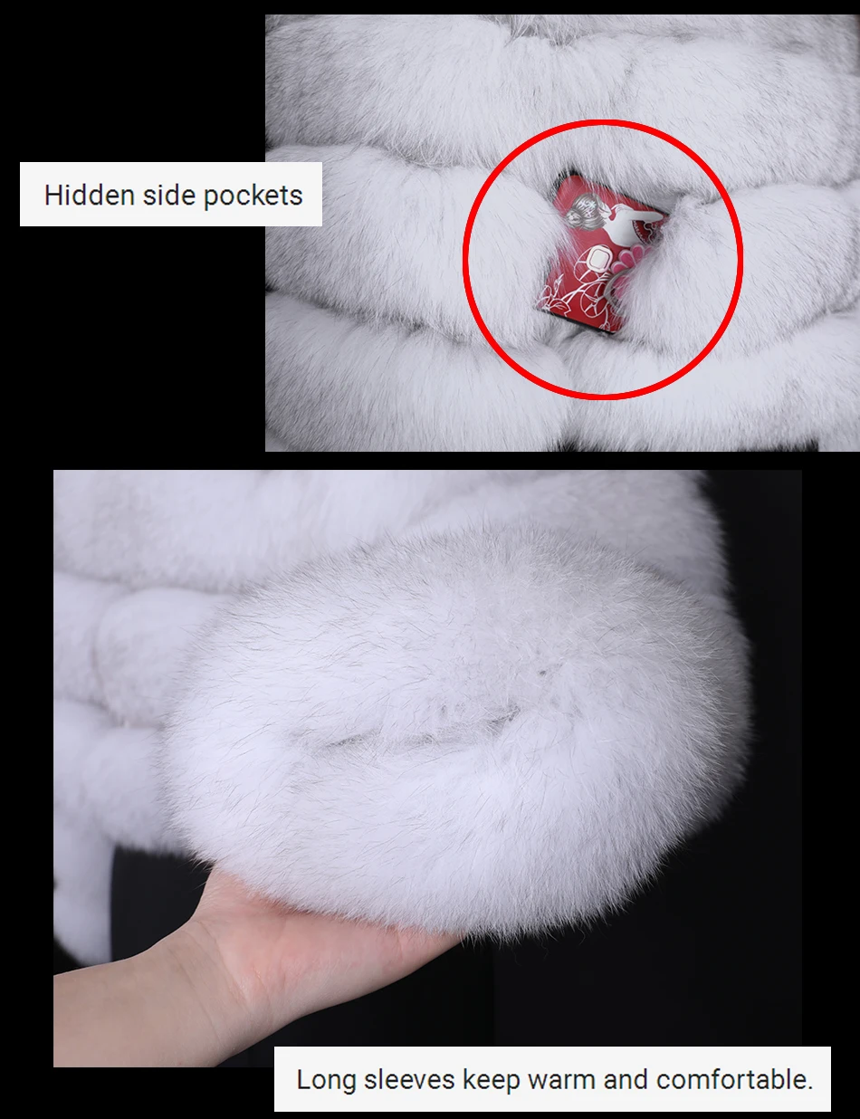2026 Maomaokong White Real Fur Jacket Women Winter Short Natural Fox Fur Lady Zipper Fur Coat Female Warm Jacket with Collar
