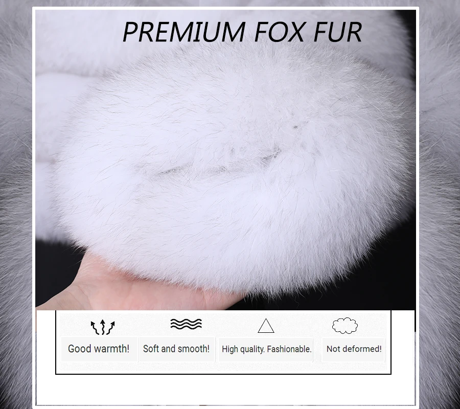 2026 Maomaokong White Real Fur Jacket Women Winter Short Natural Fox Fur Lady Zipper Fur Coat Female Warm Jacket with Collar