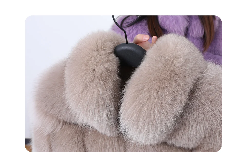 2026 Maomaokong White Real Fur Jacket Women Winter Short Natural Fox Fur Lady Zipper Fur Coat Female Warm Jacket with Collar