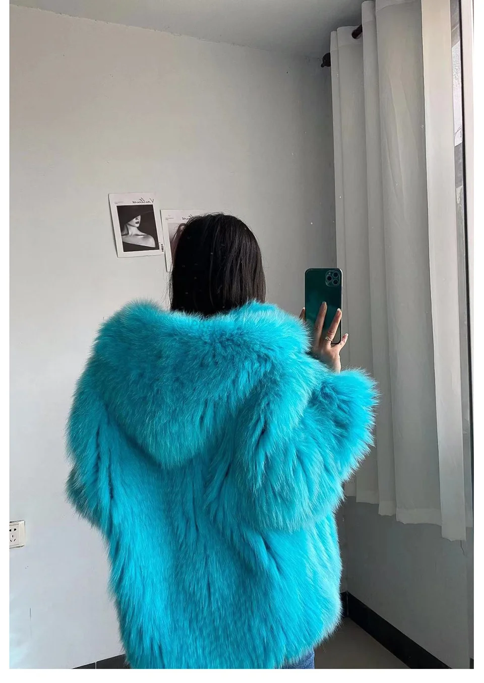 FURTJY New Style Jackets Autumn Winter Luxury Knitted Fur Coat Women Double Long Sleeve Woven Liner Fashion Real Fox Fur Coat