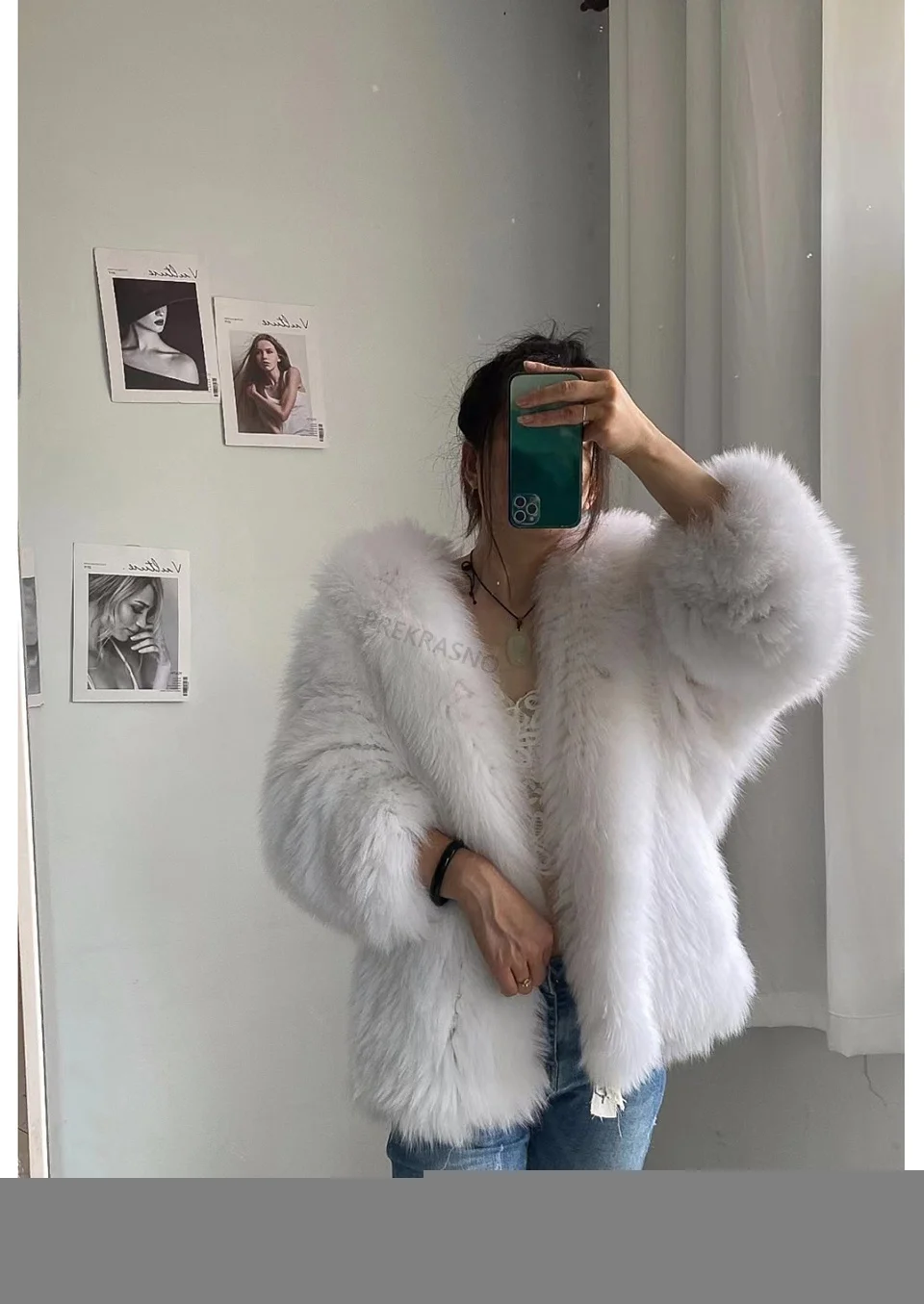FURTJY New Style Jackets Autumn Winter Luxury Knitted Fur Coat Women Double Long Sleeve Woven Liner Fashion Real Fox Fur Coat