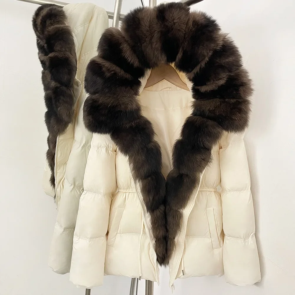 OFTBUY Raccoon Fur Hooded Down Clothes Women Duck Down Clothing Big Warm Thick Jacket with Fur for Women Winter Puffer Outerwear
