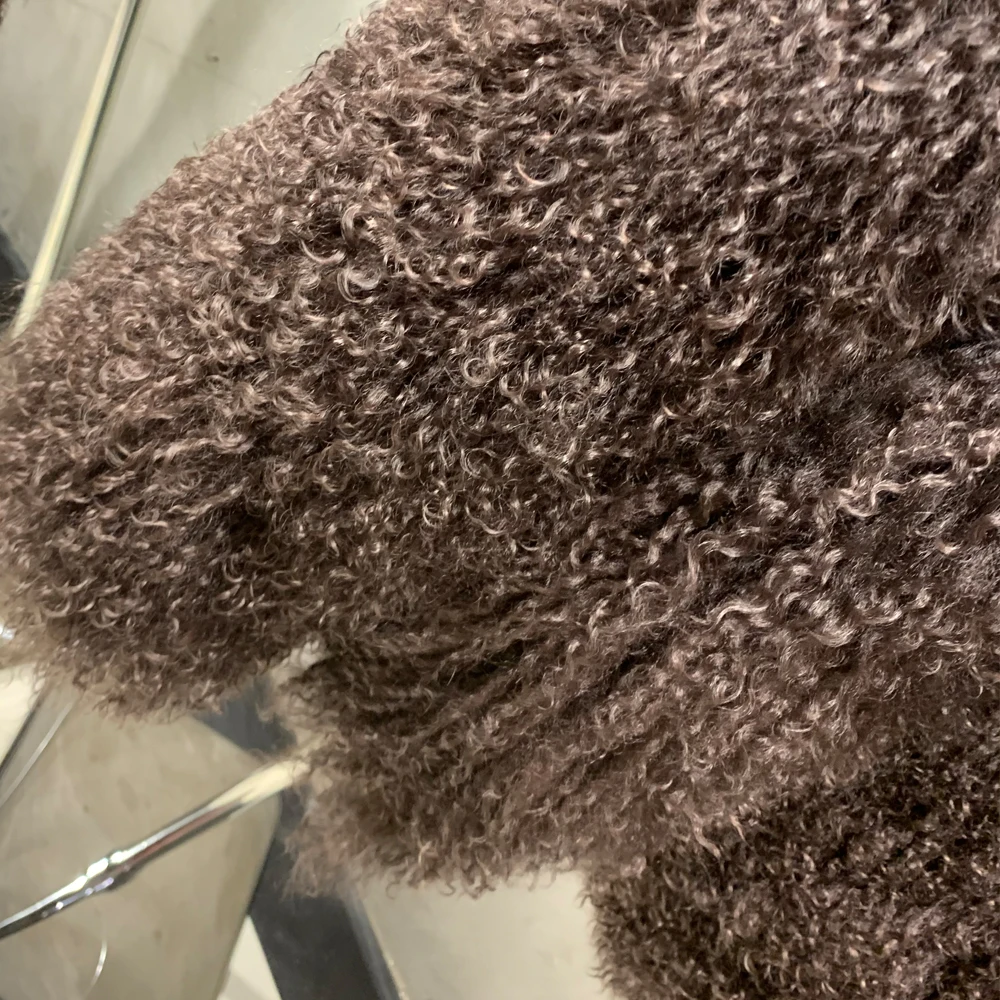 Women Mongolian Fur Coat Lady Real Sheep Fur Coat Winter Warm Winter Natural Fur Cloth 950+10