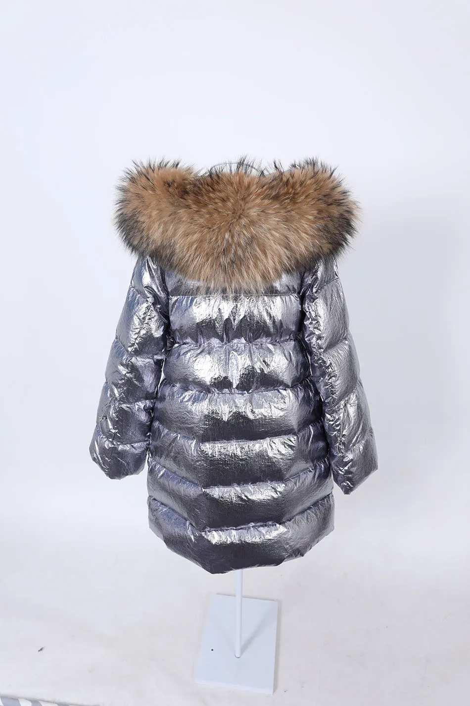 Maomaokong 2026 Winter Luxury Real Fox Raccoon Fur Collar Down Jacket Women Hooded Warm Puffer Coat Waterproof Outerwear Parkas