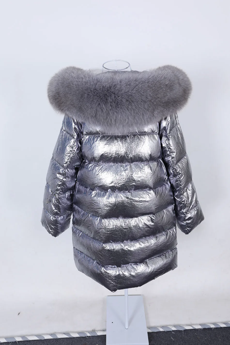 Maomaokong 2026 Winter Luxury Real Fox Raccoon Fur Collar Down Jacket Women Hooded Warm Puffer Coat Waterproof Outerwear Parkas