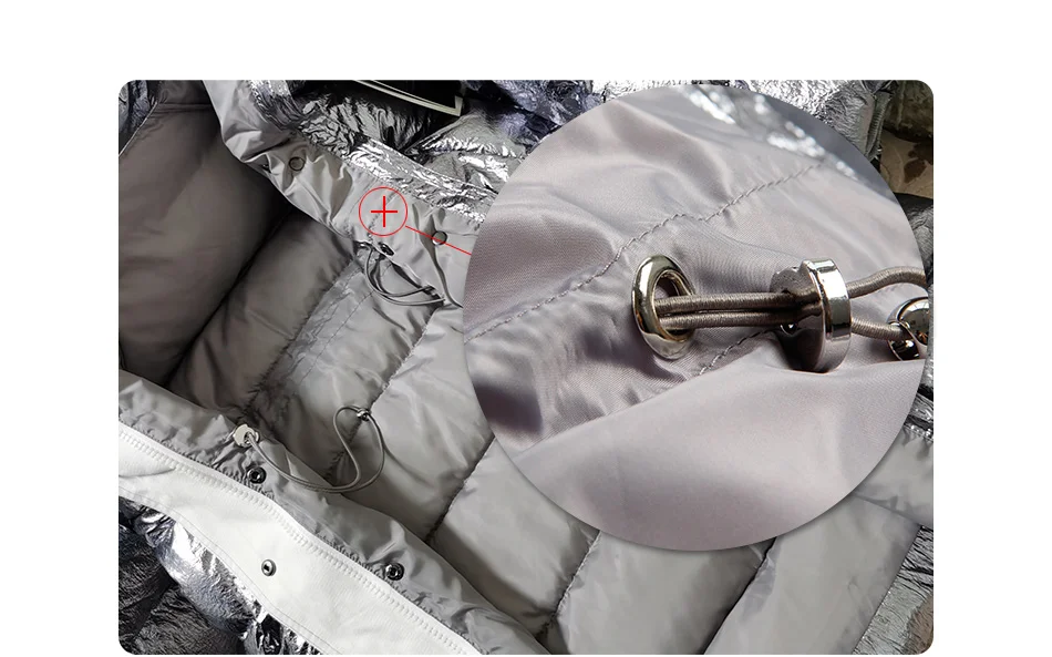 Maomaokong 2026 Winter Luxury Real Fox Raccoon Fur Collar Down Jacket Women Hooded Warm Puffer Coat Waterproof Outerwear Parkas