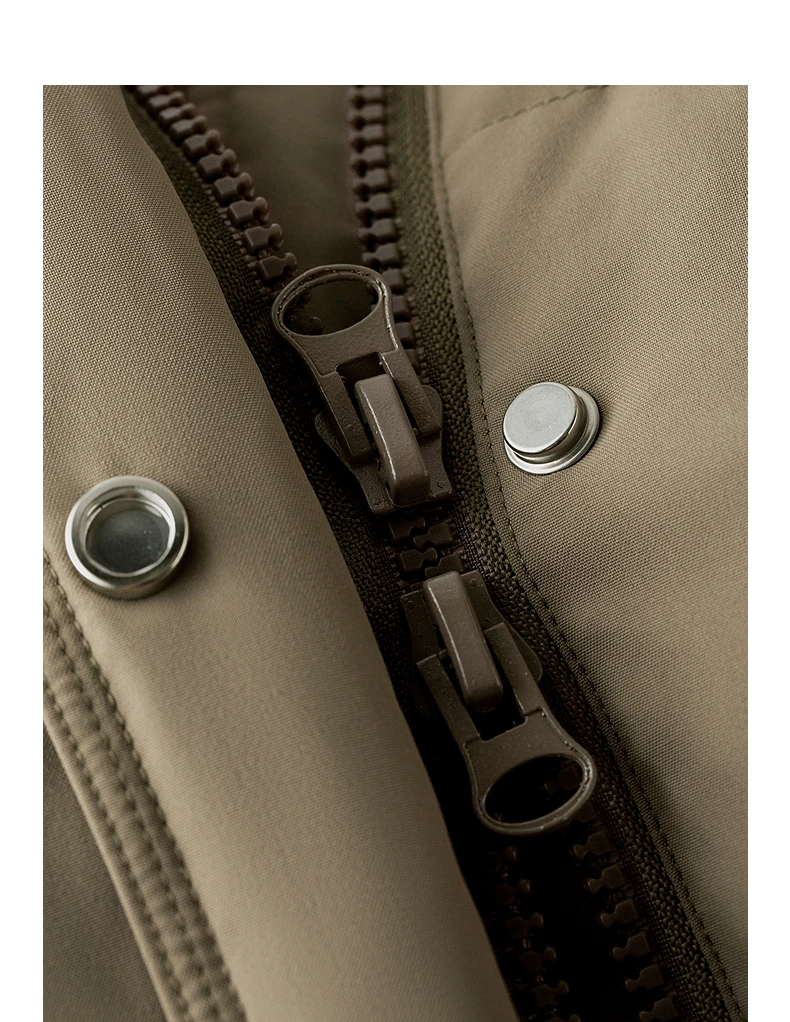 TOYOUTH Women Long Fluoride-Free Water Resistant Down Jacket 2026 Winter New Corduroy Double Collar Badge Embroidered Outerwear