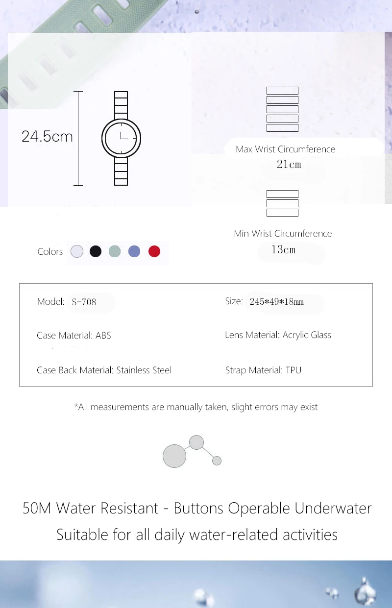 UTHAI CE133 Children's Electronic Watch Sports Watch for Boy Girl Waterproof Alarm Clock Multifunctional Clock