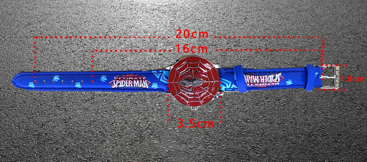 Spiderman Watches Boys Avenger Alliance Animation Cartoon Captain America Children Watch Leather Students Iron man Clock