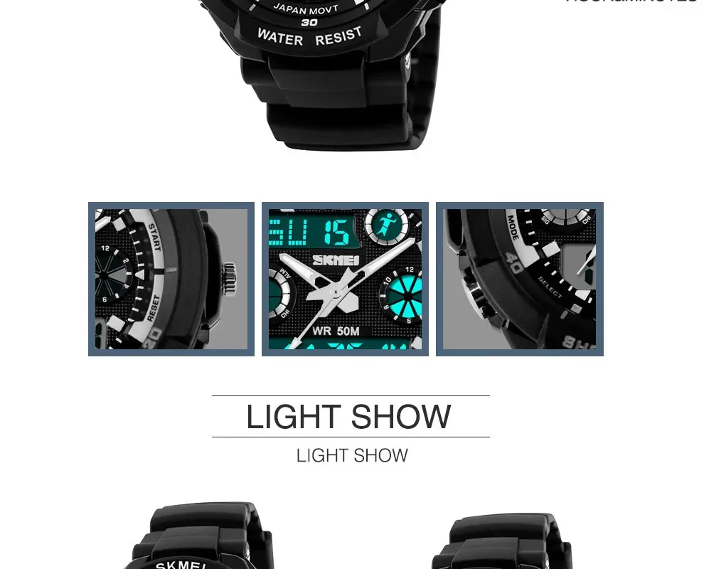 SKME Kids Shockproof Waterproof Watch Outdoor Digital Boy Sport Children Electronic Wristwatches Relojes infantiles 0931 1060