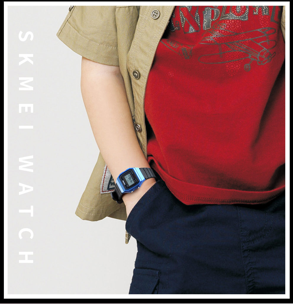 SKMEI 1460 Alarm Clock Luminous Digital Watches Relogio Children Watch Kids Watches Sports Style Waterproof Wristwatch