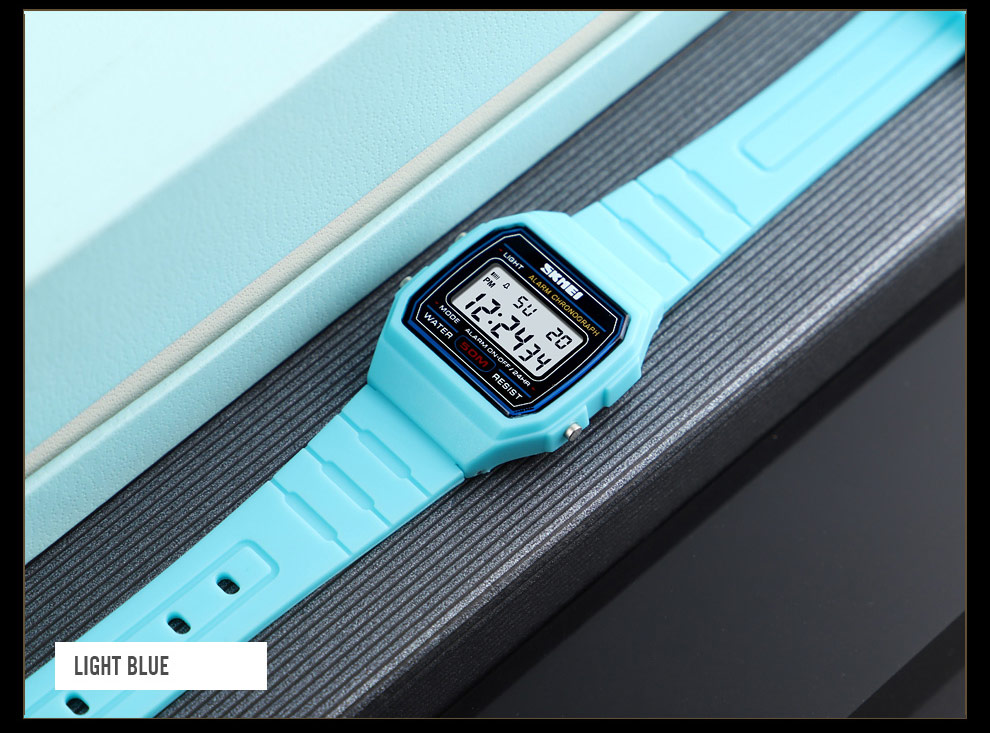 SKMEI 1460 Alarm Clock Luminous Digital Watches Relogio Children Watch Kids Watches Sports Style Waterproof Wristwatch