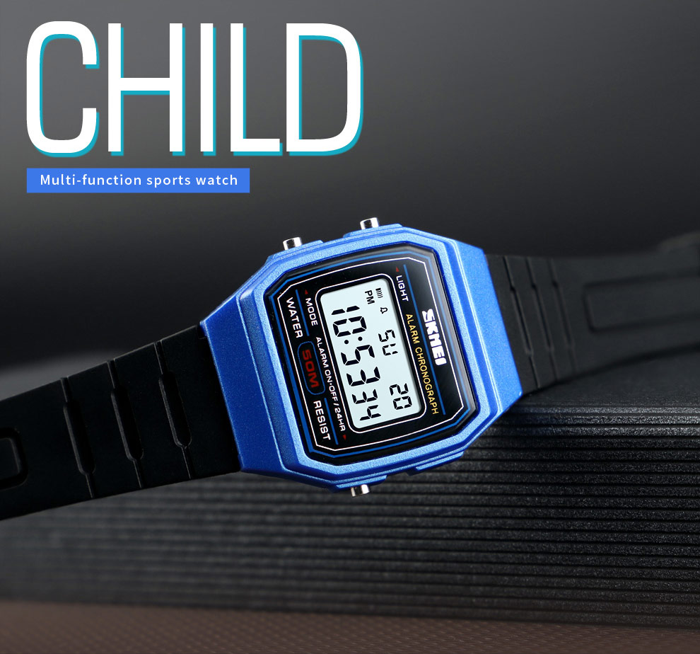 SKMEI 1460 Alarm Clock Luminous Digital Watches Relogio Children Watch Kids Watches Sports Style Waterproof Wristwatch