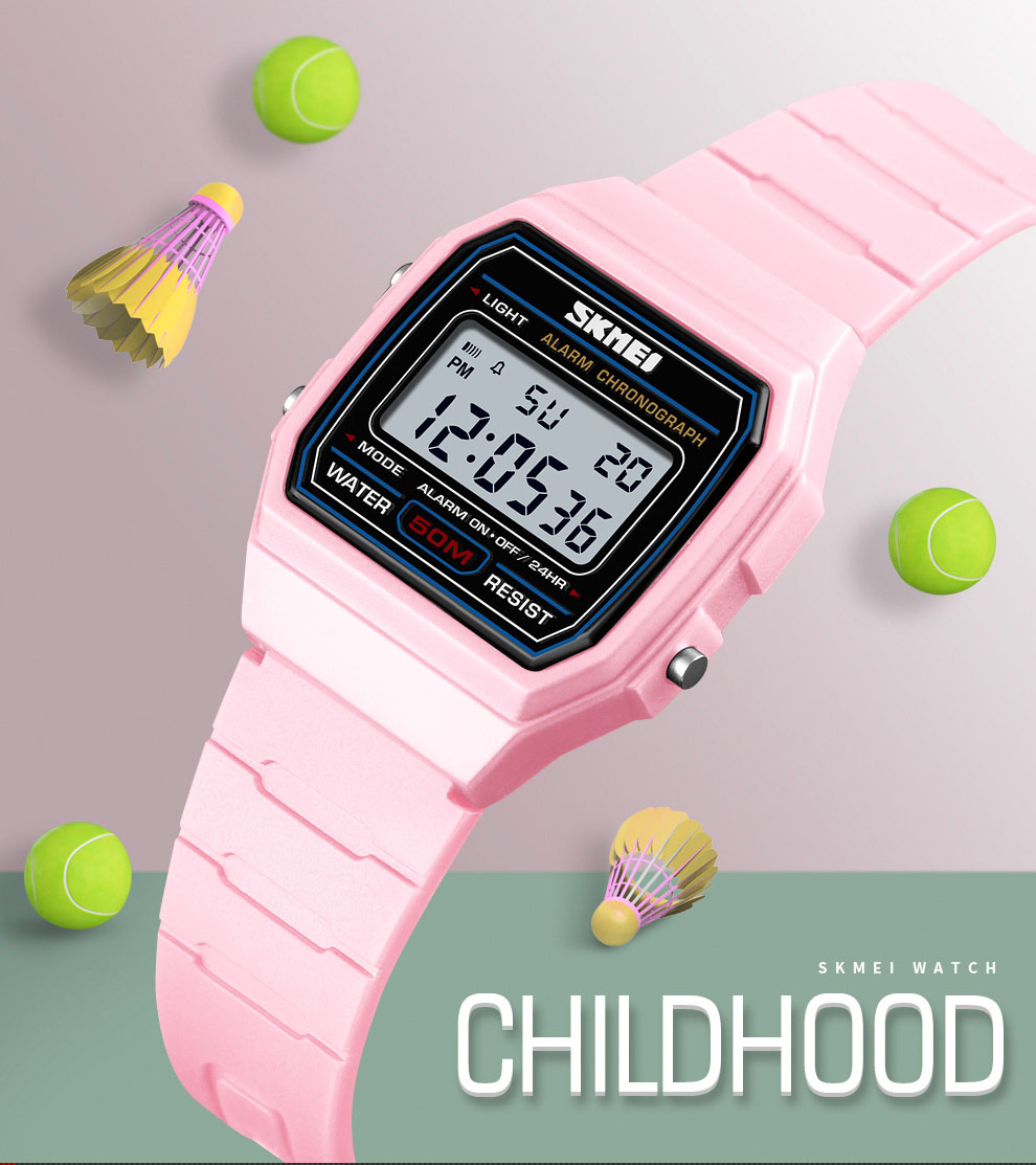 SKMEI 1460 Alarm Clock Luminous Digital Watches Relogio Children Watch Kids Watches Sports Style Waterproof Wristwatch