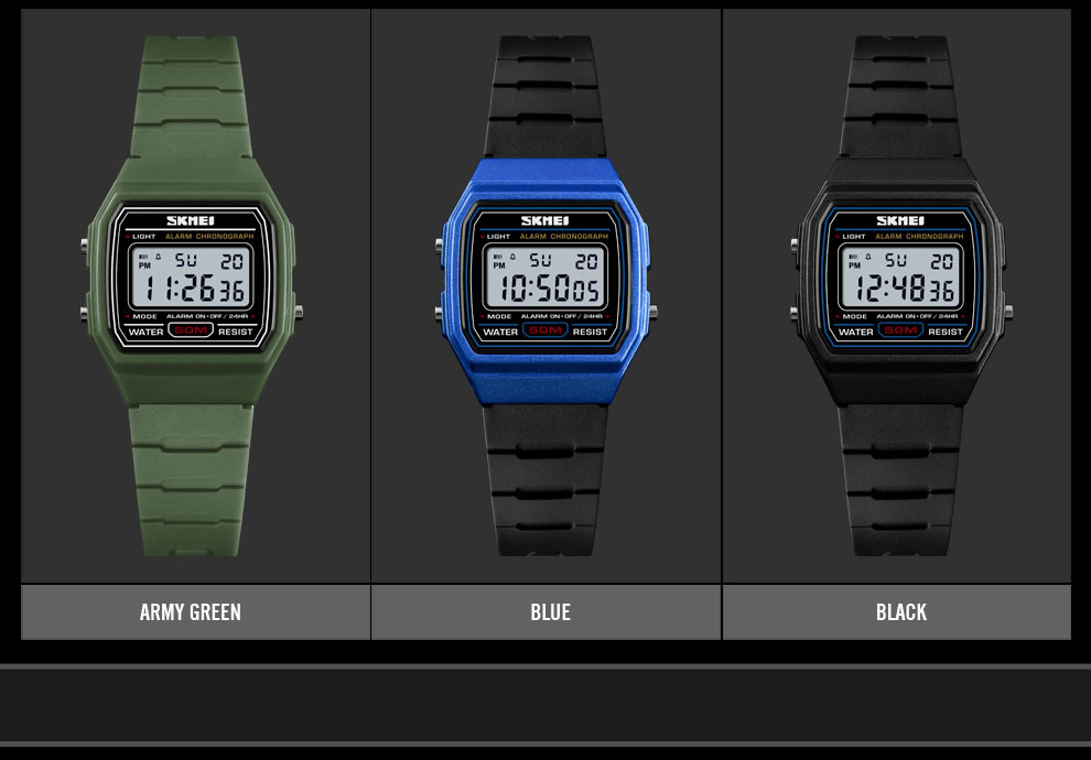 SKMEI 1460 Alarm Clock Luminous Digital Watches Relogio Children Watch Kids Watches Sports Style Waterproof Wristwatch