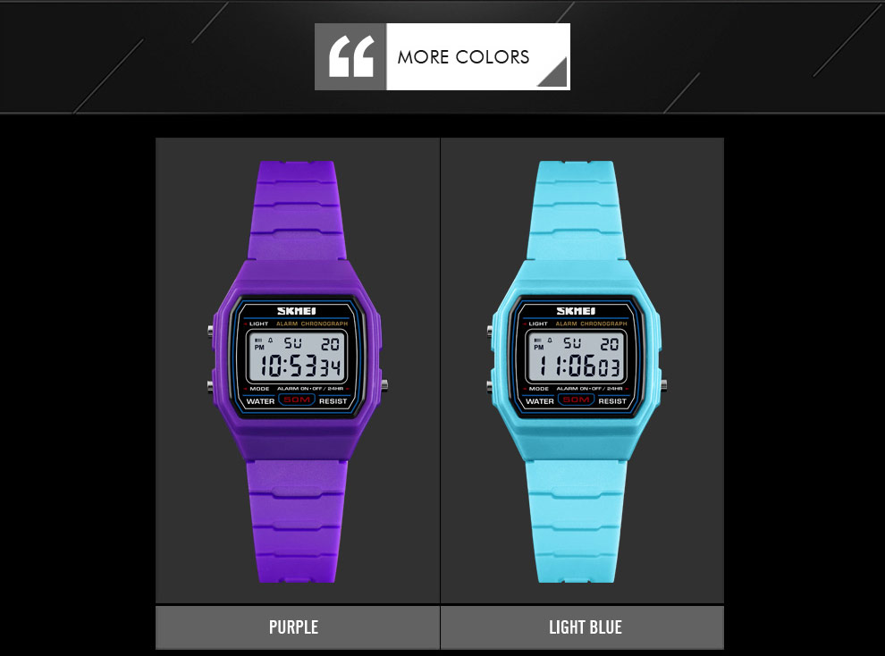 SKMEI 1460 Alarm Clock Luminous Digital Watches Relogio Children Watch Kids Watches Sports Style Waterproof Wristwatch