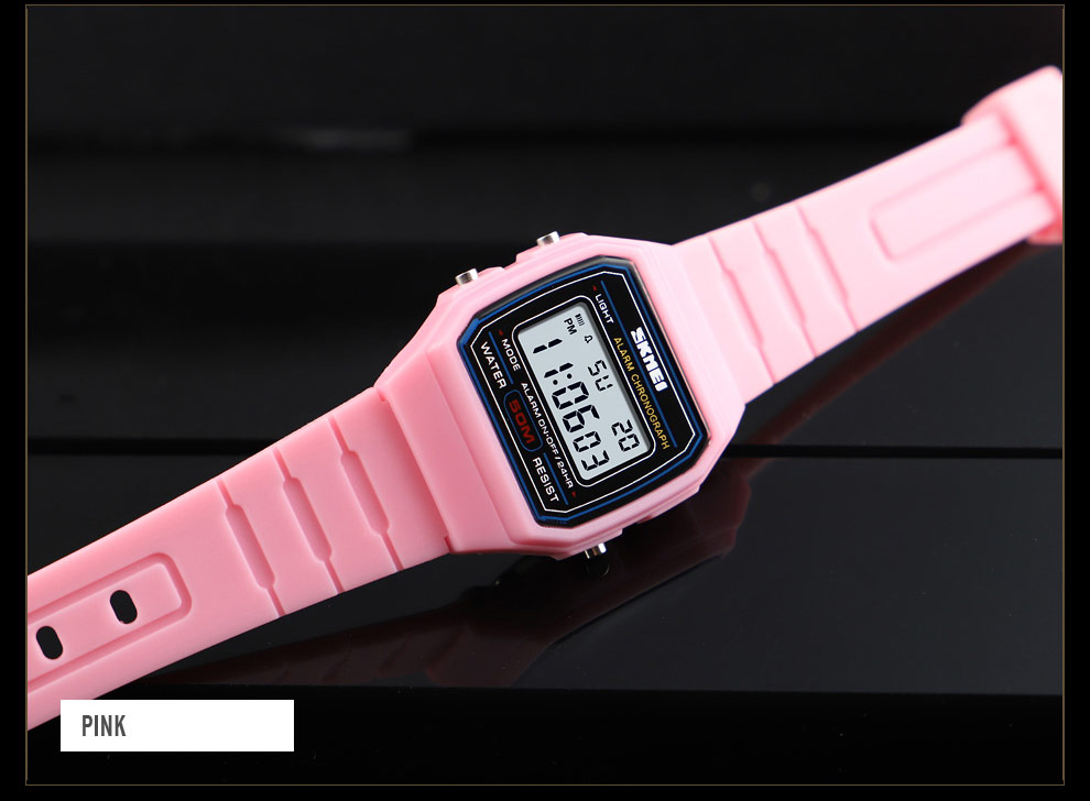 SKMEI 1460 Alarm Clock Luminous Digital Watches Relogio Children Watch Kids Watches Sports Style Waterproof Wristwatch