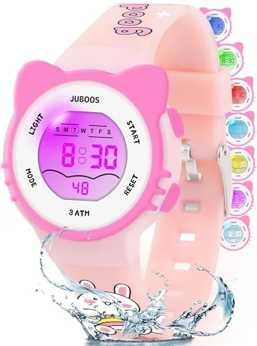 Girls And Boys Cute Meow Star Watches Kids Children's Junior High School Waterproof Alarm Clock Electronic Watch
