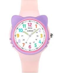 Kids Watch Analog for Boys Girls Toddler 3-12 Learning Time 3ATM Waterproof Quartz Children Wirstwatch with Easy to Read Kids