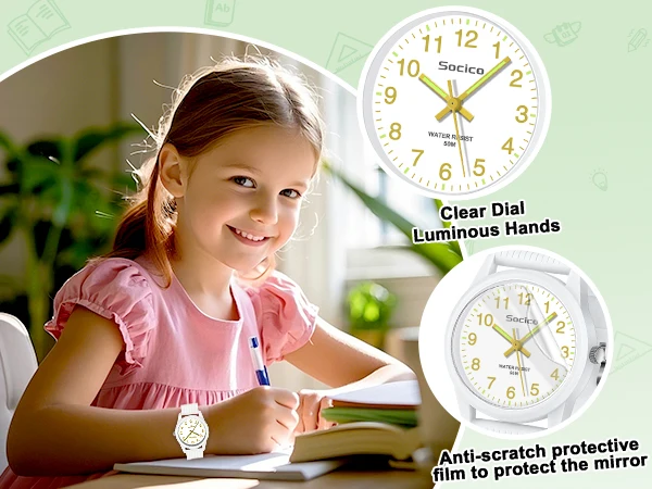 Kids Analog Watch Boys Girls Fashion Silicone Strap Quartz Watches Children Kids Students Digital Cool Waterproof Clocks