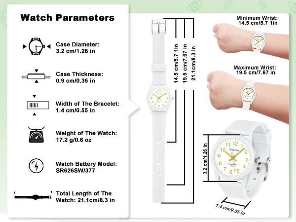 Kids Analog Watch Boys Girls Fashion Silicone Strap Quartz Watches Children Kids Students Digital Cool Waterproof Clocks