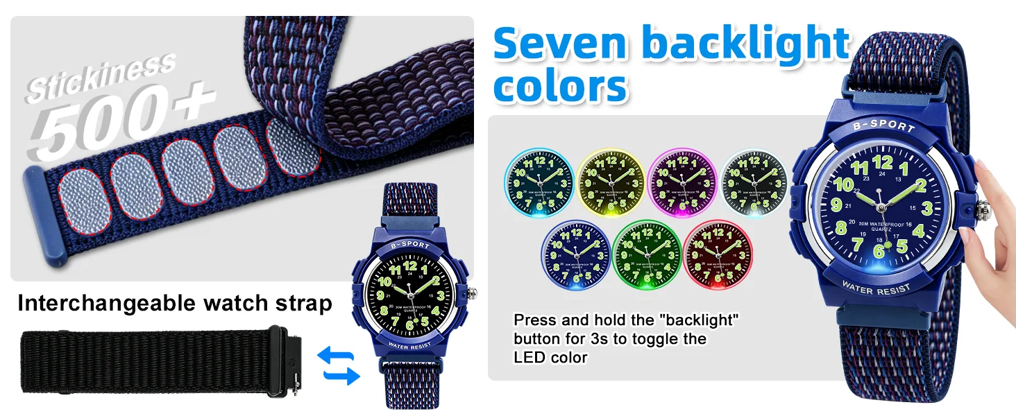 Socico New Sport Kid Watches For Girls Boys Gift Personality Clock Easy Read Children Silicone Flash Quartz Wristwatches