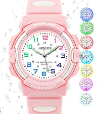 Socico Luminous Hands Boys Girls Fashion Camouflage Quartz Watches Children Kids Students Digital Cool Waterproof Clocks