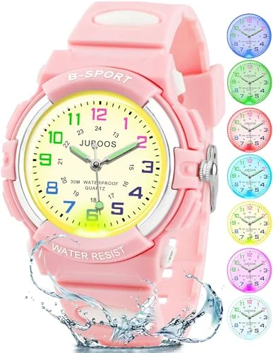 Socico Luminous Hands Boys Girls Fashion Camouflage Quartz Watches Children Kids Students Digital Cool Waterproof Clocks