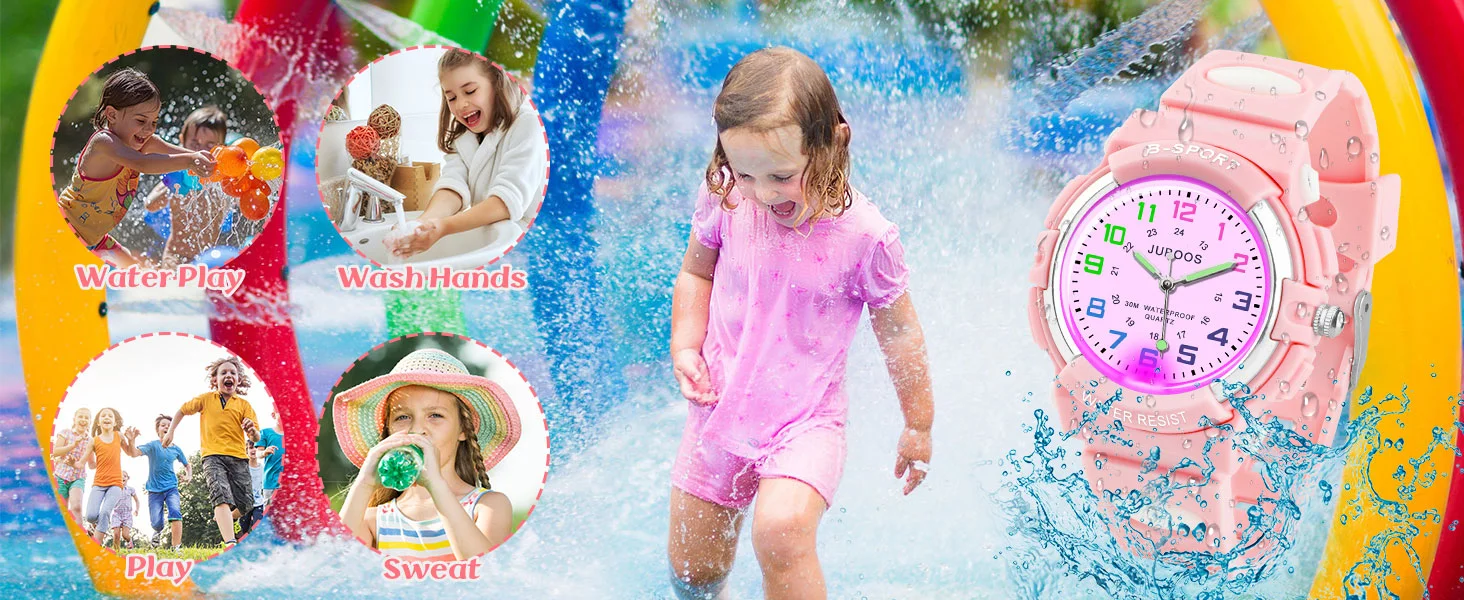 Socico Luminous Hands Boys Girls Fashion Camouflage Quartz Watches Children Kids Students Digital Cool Waterproof Clocks