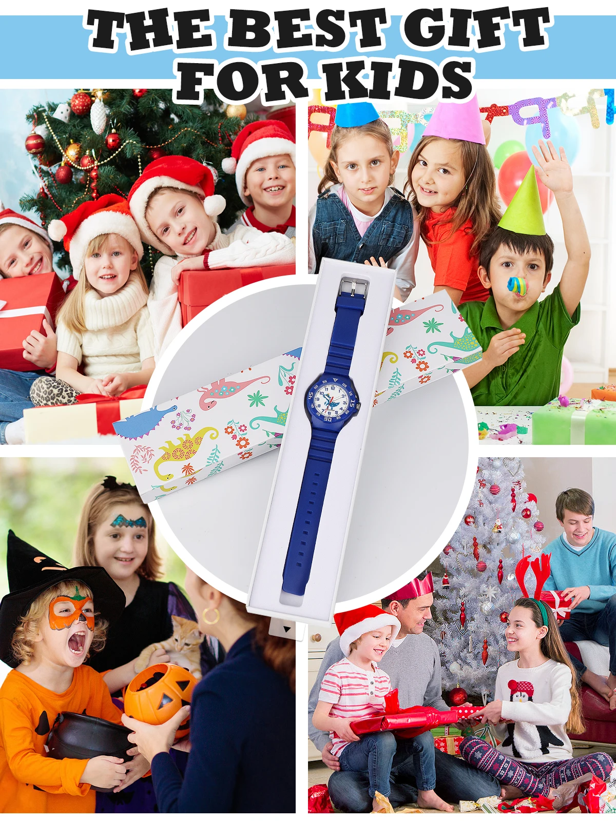 Socico Children's Watch Simple Digital Quartz Watches Casual Sports Purple Silicone Girls Clock Gift Wristwatch