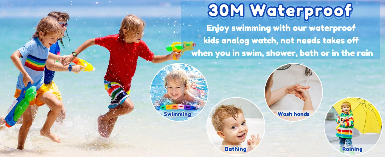 Kids Watches Fashion Luminous Waterproof Alarm Clock Watches Boys and Girls Student Electronic Wristwatch Gift