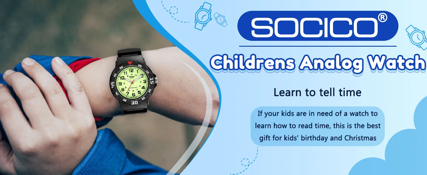 Kids Watches Fashion Luminous Waterproof Alarm Clock Watches Boys and Girls Student Electronic Wristwatch Gift