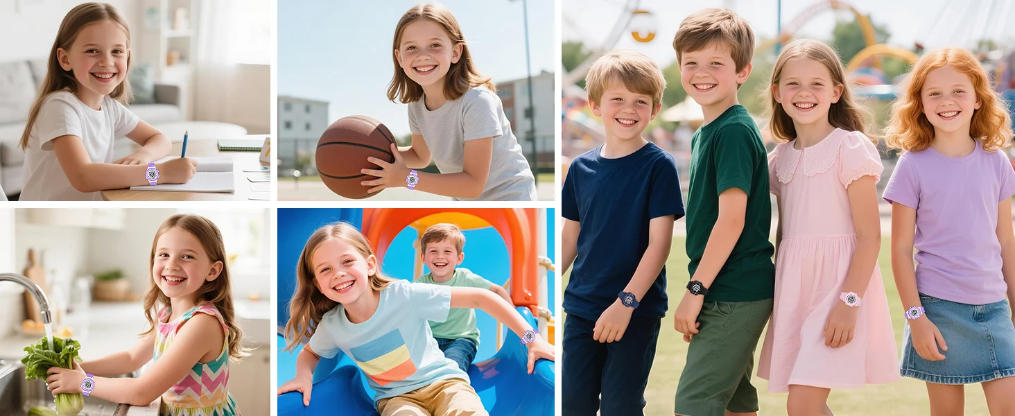 SOCICO Electronic Watch For Boys Girls Children Luminous Dial Military Sport Watches for Kids Waterproof Multi-function Digital