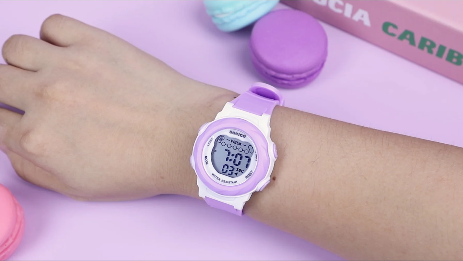 SOCICO Electronic Watch For Boys Girls Children Luminous Dial Military Sport Watches for Kids Waterproof Multi-function Digital