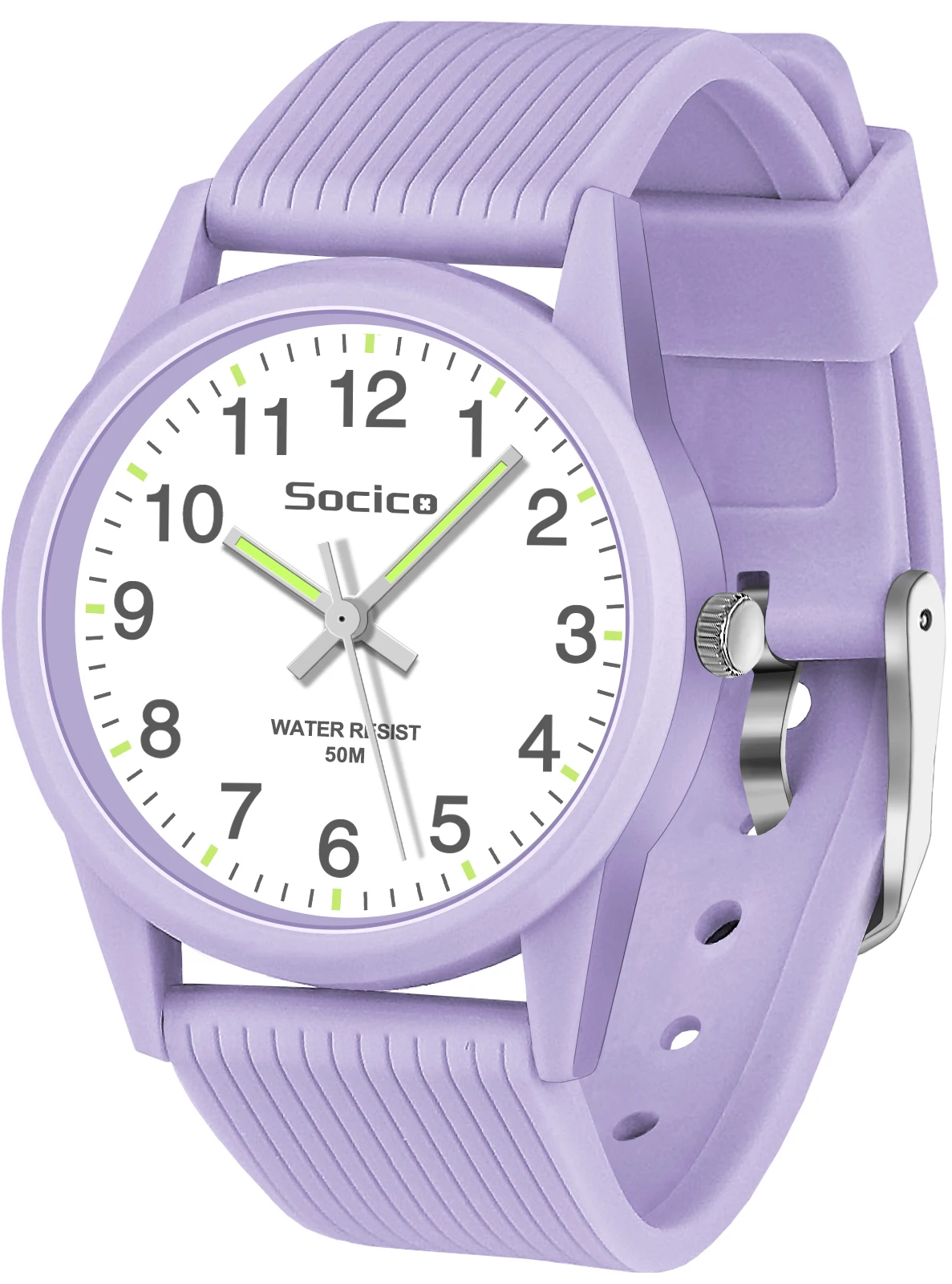 SOCICO Kids Watch Fashion Quartz Boys and Girls Silicone Strap Students Wrist Watch Student Clock Gift