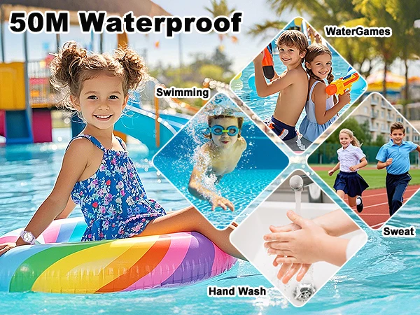 SOCICO Kids Watch Fashion Quartz Boys and Girls Silicone Strap Students Wrist Watch Student Clock Gift