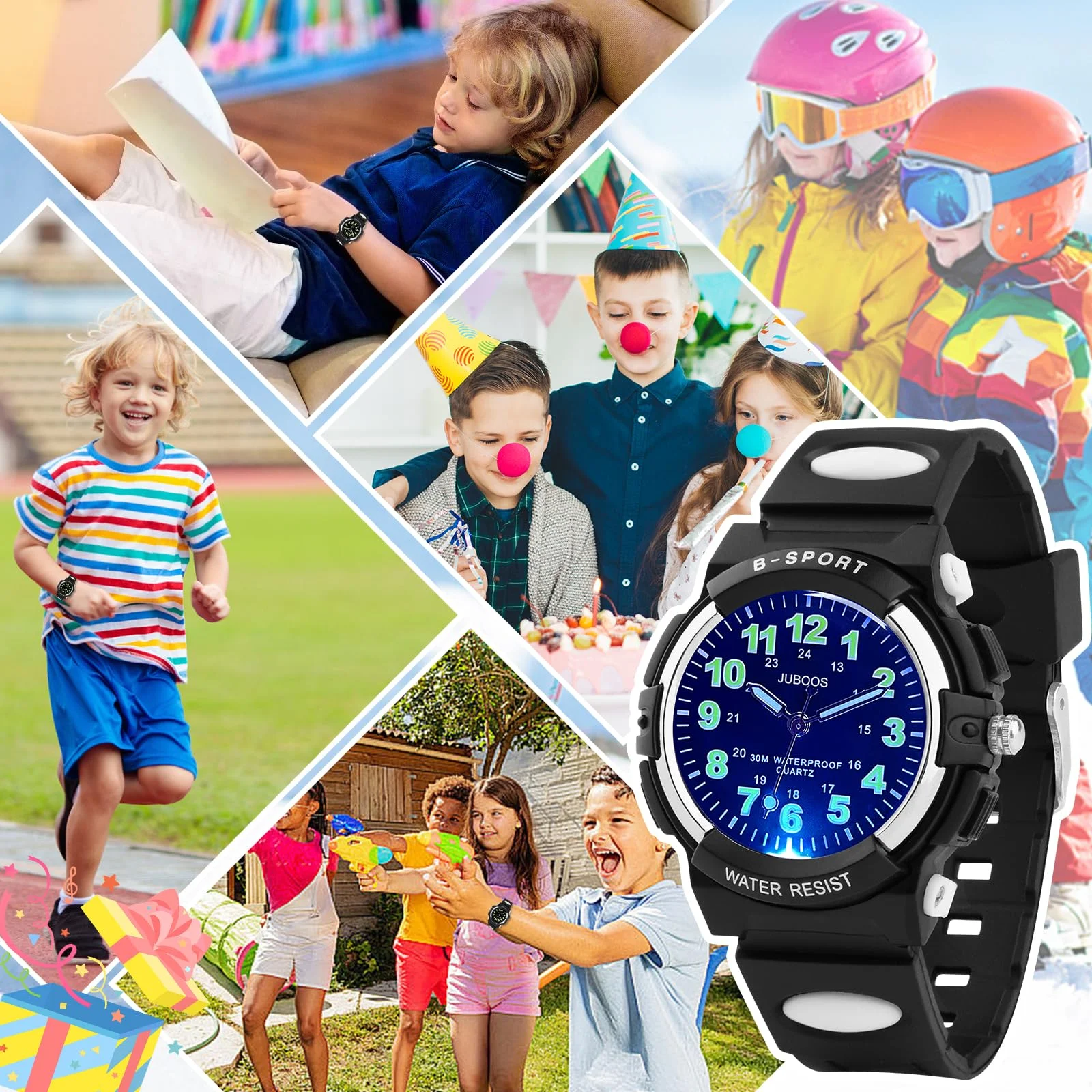 Waterproof Sport Children Watch LED Digital Kids Watches Luxury Electronic Watch for Kids Children Boys Girls Gifts