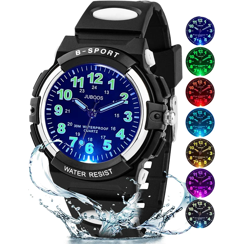 Waterproof Sport Children Watch LED Digital Kids Watches Luxury Electronic Watch for Kids Children Boys Girls Gifts